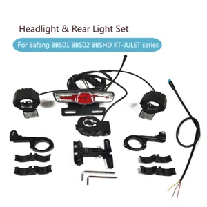 E-bike DIY front&rear light kit For Bafang BBS01 BBS02 BBSHD KT-JULET series - Picture 1 of 31