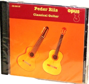OPUS 3 CD-8015: Peder Riis - Classical Guitar - 1995 SWEDEN OOP Factory SEALED - Picture 1 of 2