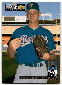 1994 Collector's Choice Rookie Class Steve Dreyer Rookie Texas Rangers #5