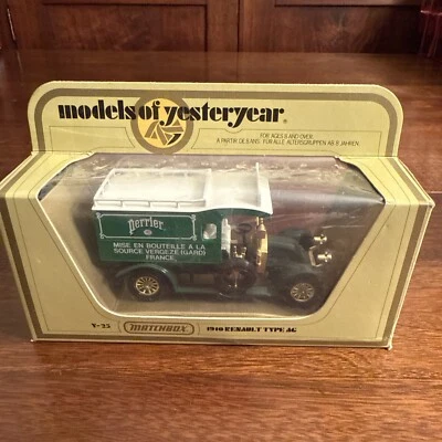 Matchbox Models of Yesteryear 1916 Renault Type AG Perrier Delivery Green Truck - Image 1 of 4