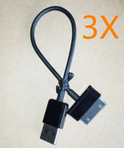 3X 20cm USB Sync Data Charging Charger Cable Cord for Samsung Galaxy Tab 1 Tab 2 - Picture 1 of 5