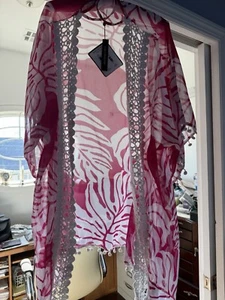 Club Z Collection NWOT Pink Floral STunic Plus Size Xl - Picture 1 of 6