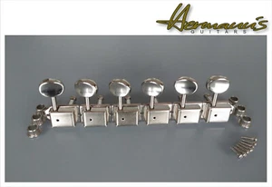 Kluson Style Vintage Gitarrenmechaniken 6 in Reihe, für 8mm Lochbohrungen (K126) - Bild 1 von 5