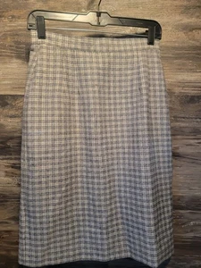 Falda recta a cuadros Worthington para mujer talla 8P  - Imagen 1 de 6