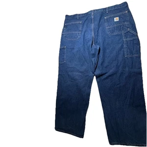 Carhartt Flame Resistant Blue Dungaree Fit Jeans Elektriker Schweißer Herren 44x30 - Bild 1 von 16