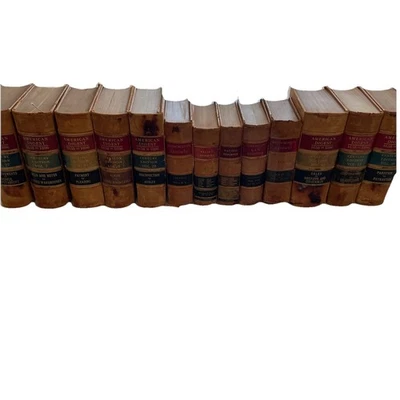 Antique Book Lot 13 American Digest 1884-1903 Supreme Court Leather Bound Law - Image 1 of 4