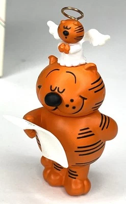 Hallmark Heathcliff el Gato Ángel Sombrero Navidad Recuerdo Adorno De Colección 1986 Foto 1 de 4