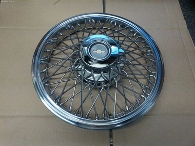 Wheel Cover Chevrolet Celebrity 1983-1985 OEM 14" Vintage Wire Spoke Hubcap New - Image 1 of 4