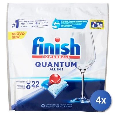 4x pestañas de acabado para lavavajillas 22 piezas Quantum All Classic Foto 1 de 3