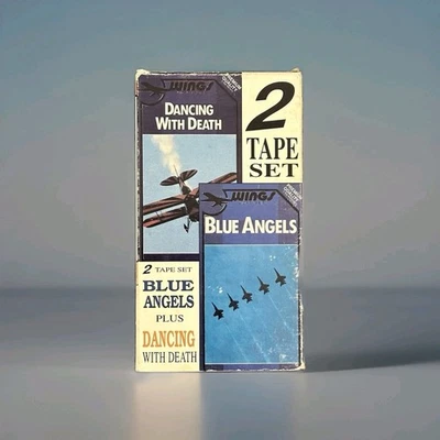 VHS 1989 Blue Angels Plus Dancing With Death 2 Tape Set Complete - Rare Find - Image 1 of 4