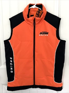 KTM Racing Soft Shell Racing Vest Orange & Black Size Large NWT - Picture 1 of 4