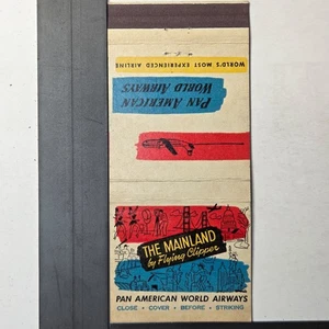 Pan American World Airways 1950s The Mainland Flying Clipper Matchbook - Picture 1 of 2