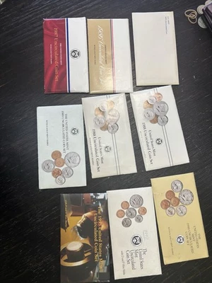 1979-1995 US Mint Sets Coins Lot of 9 Original Envelope - Image 1 of 4