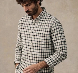 CAMISA CHARLIE FRANELA A CUADROS A CUADROS OCTUBRE Otoño 100% Algodón - Imagen 1 de 10