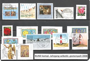 BUND  gestempelt selbstklebende Marken komplett 2008 - Bild 1 von 1