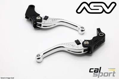 Palancas de freno y embrague cortas plateadas ASV Suzuki GSXR600 2001-2003 F3 Foto 1 de 3