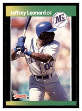 1989 Donruss Baseball's Best #107 JEFFREY LEONARD Seattle Mariners ~D1H