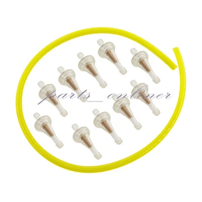 10x 1/4" Motocicleta Gas Combustible Manguera Filtro en Línea 5*8 Combustible Línea Dirt Pit Bike ATV Foto 1 de 4