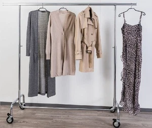 Gewrbekleiderständer Rollgarderobe Kleiderstange Gardeobe Kleiderwagen 2016.1.80 - Bild 1 von 7