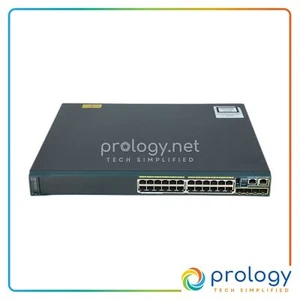 Cisco WS-C2960S-24PS-L 24 Port Gigabit Ethernet PoE 370W 4x SFp IOS 15.2.2E9 - Photo 1/6