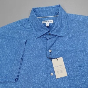 Peter Millar Sea Swell Stretch Sport Shirt MS23W82SUF Blue Men's Size M - Picture 1 of 9