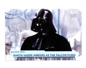 Darth Vader llega mientras el halcón huye 2021 Topps Star Wars planes de batalla #80 - Imagen 1 de 2