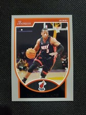 2007-08 DWYANE WADE BOWMAN SILVER SP PARALLEL #188/199! TOPPS CARD #3! RARE HEAT
