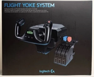 Logitech Saitek G Pro Flight Yoke System with Throttle Quadrant - Black - Picture 1 of 6