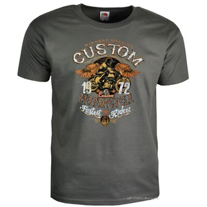 T-Shirt Moto Personalizzata Bici Americana Old School Racing Design Vintage *4322 - Foto 1 di 2