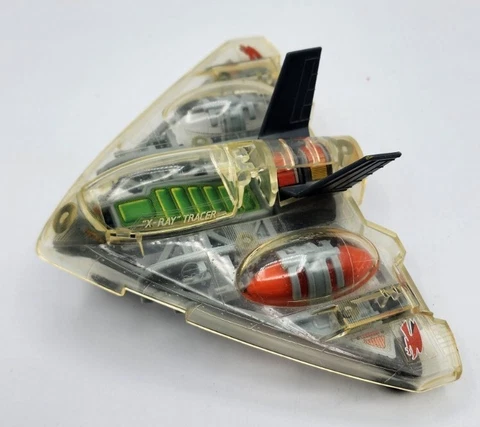 Vintage 1990 Kenner SHADOW STRIKERS Hurricane Scout Plane X-Ray Tracer Toy Cover
