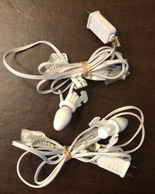 Accessory Cord with Light Bulb  & Switch Base E12 Socket - 2 Pack - Image 1 of 3