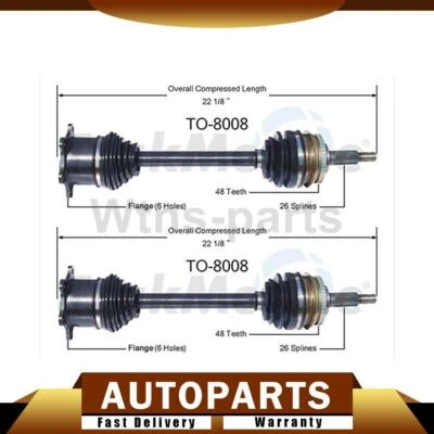 适用于丰田 Previa 1991 - 1997 AWD TrakMotive 2x 前 CV 轴轴 — 第 1/3 张图片