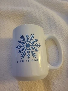 Life is good 83810 Snowflake Coffee Tea Cup Mug - Picture 1 of 3