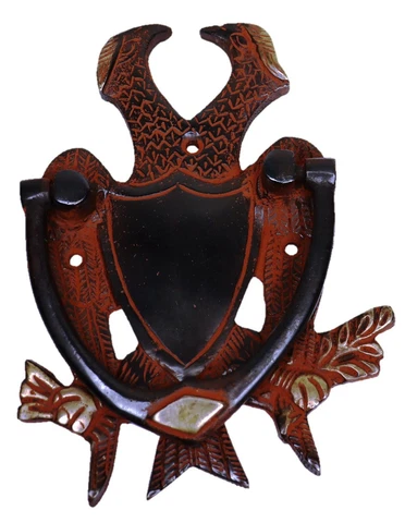 Eagle Shape Antique Victorian Style Door Bell Handmade Solid Brass Door Knocker Cover