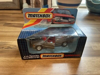 Matchbox Superkings 1987 Mercedes-Benz 190E 2-3-16V coche K-115 Inglaterra nuevo en caja Foto 1 de 2