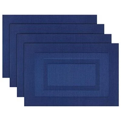 PIGCHCY Placemats,Washable Vinyl Woven Table Assorted Sizes , Colors