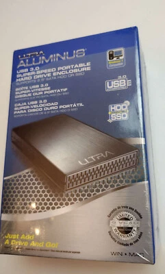 Ultra Aluminus USB 3.0 Super-Speed Portable Hard Drive Enclosure  - Image 1 of 3