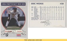 1994 Dunkin' Donuts Pawtucket Red Sox Eric Wedge #39