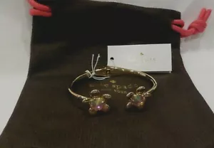 Authentic Kate Spade Sunset Blooms Hinged Cuff Bracelet Dust Bag NWT $88 Sale - Picture 1 of 2