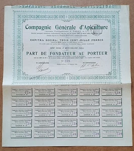 Dépt 36 - Neuvy Pailloux - Très Rare & Déco Cie Générale d'Apiculture de 1904 - Picture 1 of 2