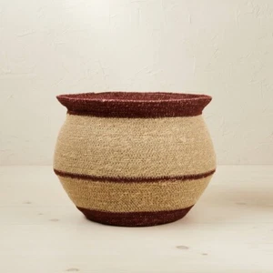 Opalhouse Designed with Jungalow 10" X 14" Round Seagrass Decorative Basket Red - Picture 1 of 3