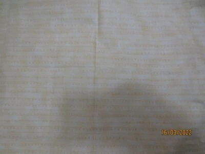 1.5 yds  Peppermint & Hollyberries cotton fabric Muted Yellow rows of dots #1206 - Image 1 of 4