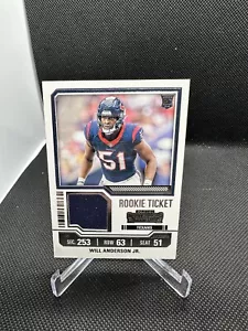 Panini Contenders Will Anderson Jr. 2023 Parche No. Rookie TS37 Texans RC - Imagen 1 de 2