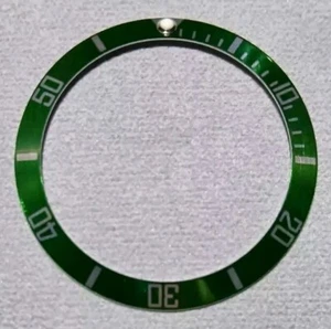 Inserto de bisel de metal verde de 37,5 mm para Rolex Submariner 16610 16800 - Imagen 1 de 8