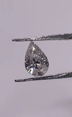 GIA Certified .64 Ct Pear Brilliant H I2 Diamond - Image 1 of 4