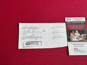 Don Shula, "Autographed" (JSA) Notarized Cut (Scarce / Vintage) Dolphins - Picture 1 of 1