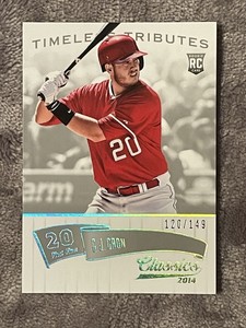 2014 Panini Classics Timeless Tributes Silver /149 CJ Cron #156 Rookie RC