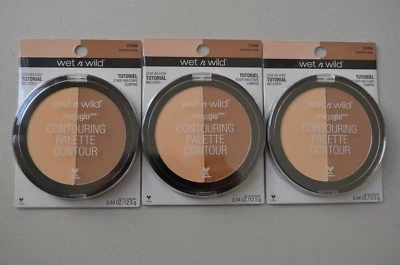 Lote de 3 Wet n Wild Megaglo Contour Dulce De Leche, C749A .44 OZ EA Foto 1 de 2