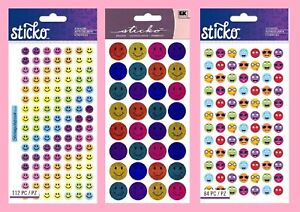 U CHOOSE Sticko SMILEY FACES - JELLY SMILEYS - HAPPY FACES Flat Stickers