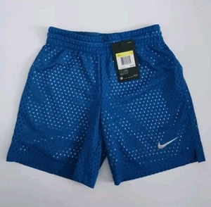 Girl's Nike Dri-Fit Blue Logo Short Size Small New With Tags - Picture 1 of 9